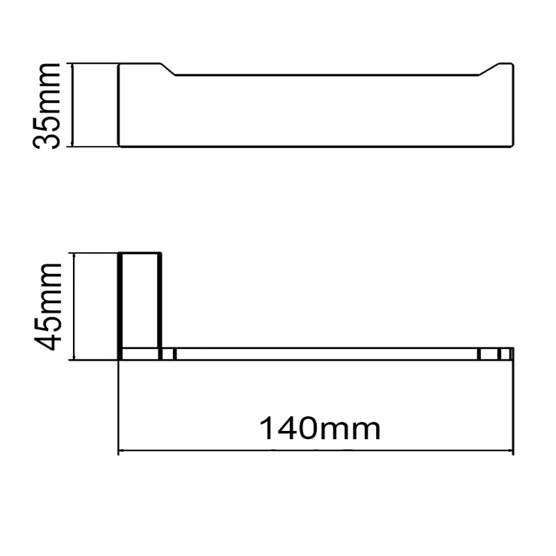 IVANO - Gunmetal Toilet Paper Holder