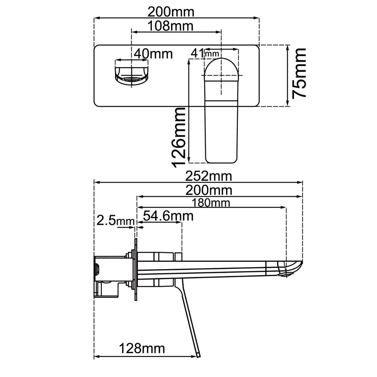 RUSHY - Brushed Gunmetal Spout Mixer