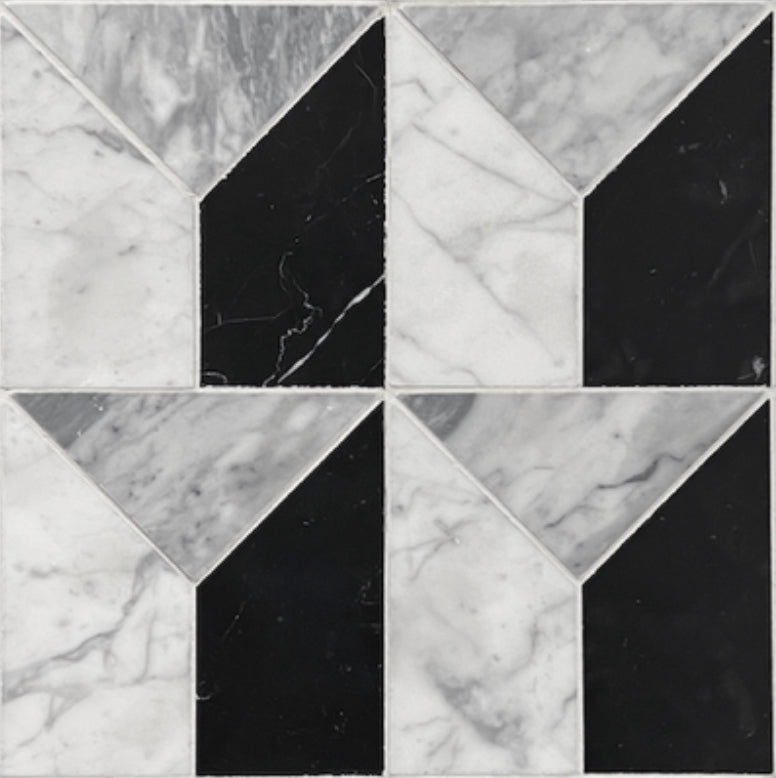 ART DECO BARDIGLIO + CARRARA + NERO