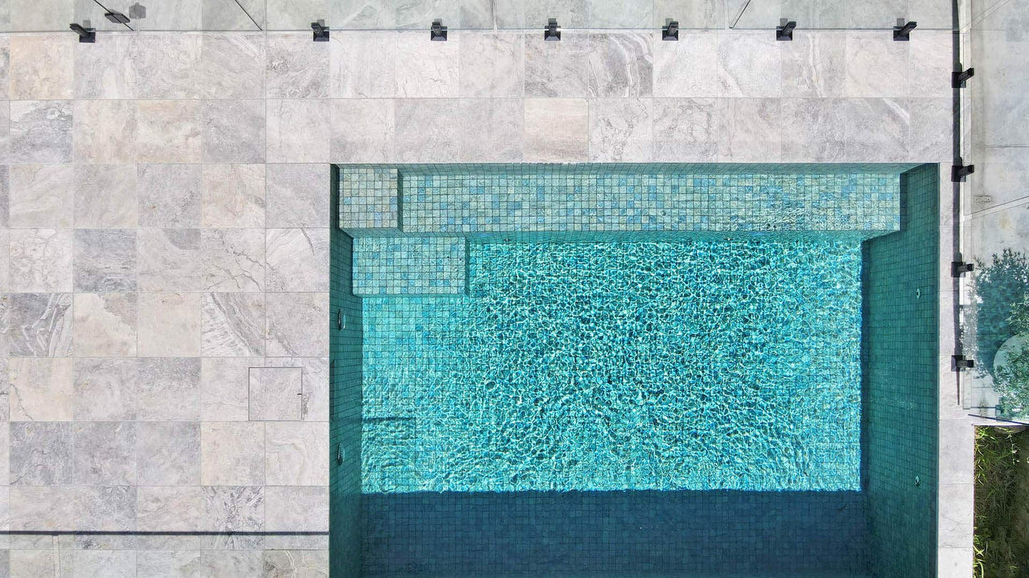 Silver Travertine Porcelain