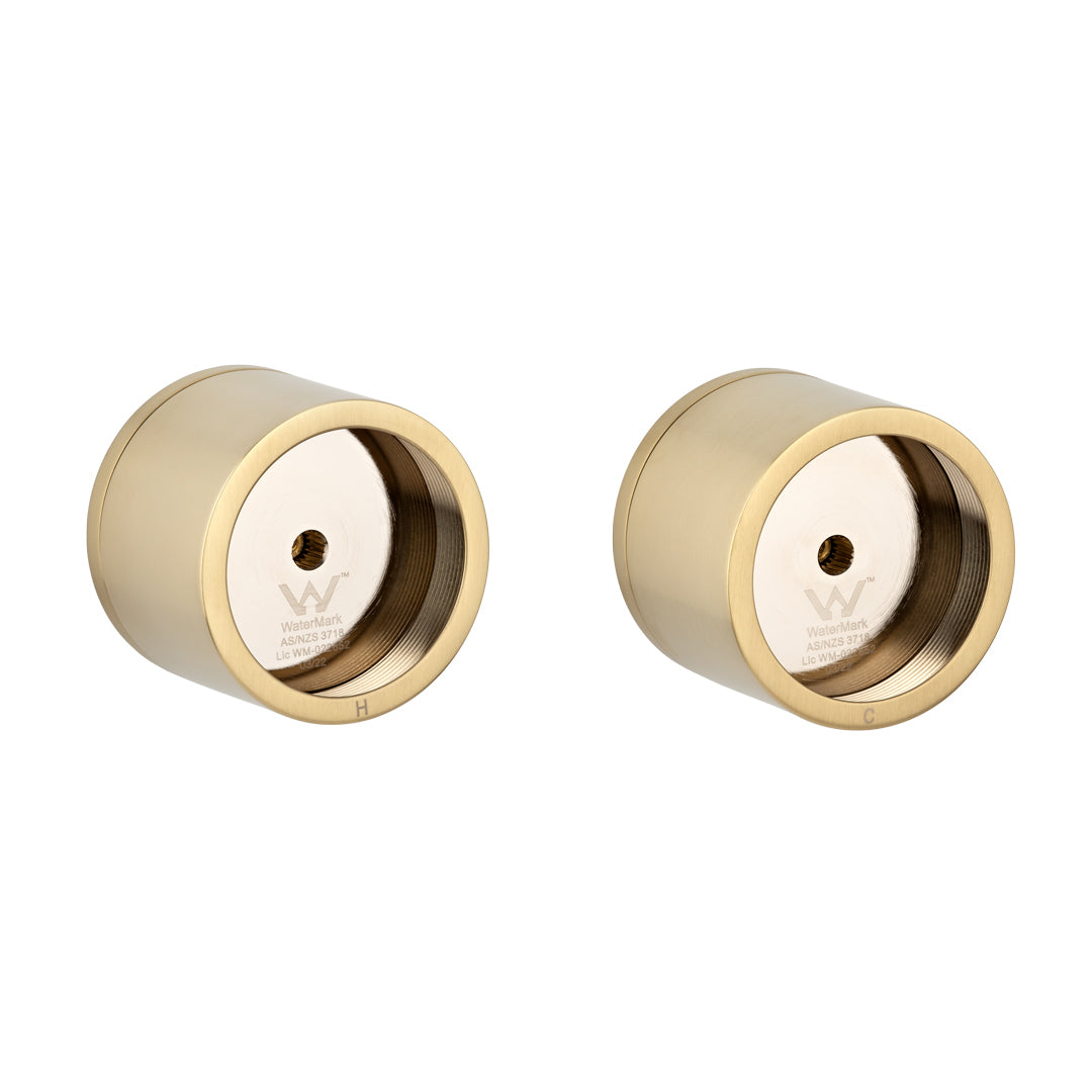 Pixi Tile Insert Assembly Taps - Brushed Brass