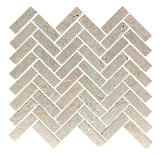 HERRINGBONE ROSSO TUMBLED