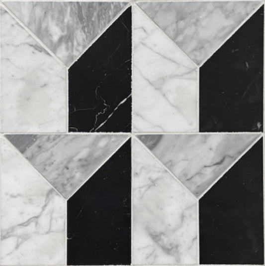 ART DECO BARDIGLIO + CARRARA + NERO