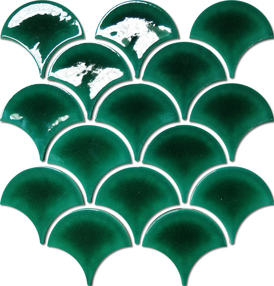 FISHSCALE DEEP GREEN CRACKLE