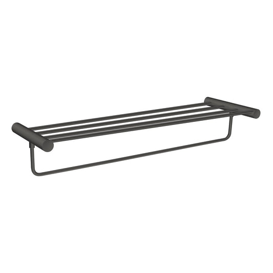 Round Gunmetal Shower Shelf