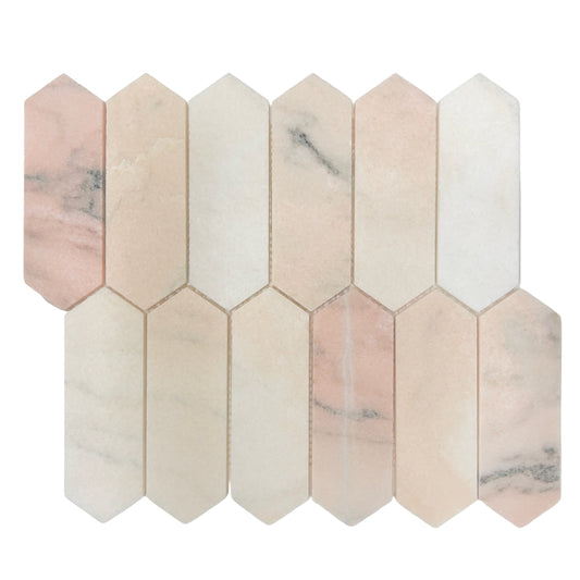 LONG HEX PINK HONED