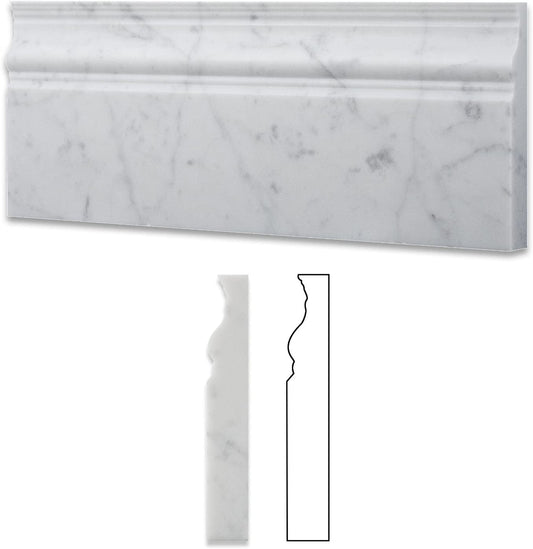CARRARA SKIRTING HONED