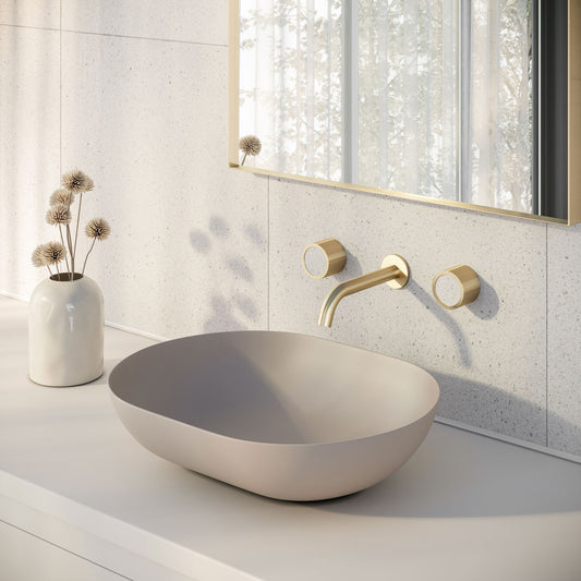 Pixi Tile Insert Assembly Taps - Brushed Brass